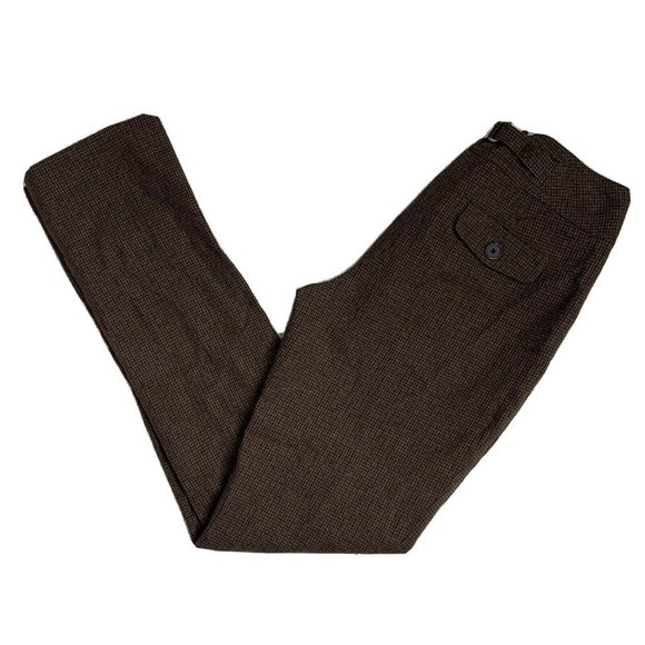 Anthropologie Pants - cartonnier pants anthropologie 2 brown houndstooth anthro dress career Small
